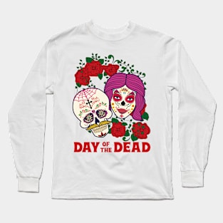 Day of the Dead Sugar skull Long Sleeve T-Shirt